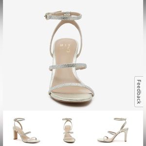 Light Gold Heeled Sandals